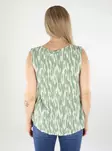 Vero Moda women's top VMEASY Joy birch/hedge green - Women's tank tops - 138570 - 2