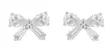 Snö of Sweden Earrings Envy bow silver/clear - Earrings - 138630 - 1