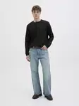Jack&Jones men's shirt JJEDOVER Henley black - Men's long sleeved shirts - 138930 - 3