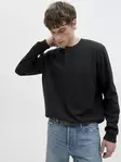 Jack&Jones men's shirt JJEDOVER Henley black - Men's long sleeved shirts - 138930 - 4