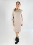 Only knit dress V-Neck mocha meringue - Women's knitwear - 139220 - 1