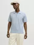Jack&Jones men's short-sleeved sweater Bluriley ashley blue - Men's T-shirts - 140940 - 1