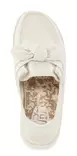 HEYDUDE women's shoes Wendy Bow Shimmer metallic silver - Women's walking shoes - 138420 - 4