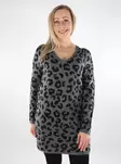 JDY women's knit dress Graphite gray/black - Women's knitwear - 137180 - 1