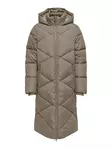 JDY women's long winter coat Padded timber wolf - Women's winter jackets - 139870 - 1