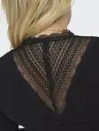 Only Carmakoma plus size ribbed shirt Rib Lace black - Women's long sleeved shirts - 137610 - 5