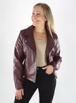 Only faux leather jacket FAUX LEATHER BIKER decadent chocolate - Women's leather- and pu-jackets - 141460 - 1