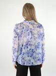 Only women's floral shirt Frill bel air blue/porcelain - Women's T-shirts - 138110 - 2