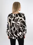 Only women's patterned shirt Elite Life black/vendome ge - Women's long sleeved shirts - 137750 - 2