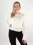 Only women's sweater O-Neck cloud dancer - Women's knitwear - 138040 - 1