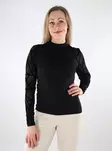 Only women's shirt Mesh black/geometric - Women's long sleeved shirts - 137580 - 1