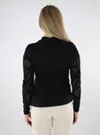 Only women's shirt Mesh black/geometric - Women's long sleeved shirts - 137580 - 2