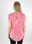 Only women's long t-shirt ONLNOVA carmine rose/la pal - Women's T-shirts - 138390 - 2