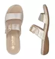 Rieker women's genuine leather mules 65957-90 gold - Rieker mules - 138240 - 3
