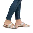 Rieker women's genuine leather mules 65957-90 gold - Rieker mules - 138240 - 4