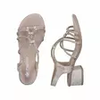 Rieker women's party sandals 64970-60 beige - Rieker women`s sandals - 140980 - 3