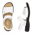 Rieker women's leather sandals 64560-81 white - Rieker women`s sandals - 137960 - 3