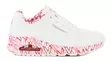 Skechers women's sneakers 155506/WRPK UNO - LOVING LOVE white/red/pink - Skechers women`s sneakers - 138070 - 2