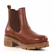 Ten Points women's leather ankle boots 60511 Cecilia Cognac - Women's ankle boots - 136600 - 3