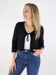 Vero Moda women's cardigan 3/4 V-Neck black - Women's knitwear - 138740 - 1