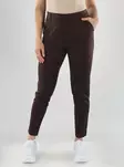Vila Trousers HW SLIM PANT coffee bean - Women's trousers - 141520 - 1