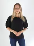 Vila Shirt 2/4 O-NECK TOP black beauty - Women's T-shirts - 141400 - 1