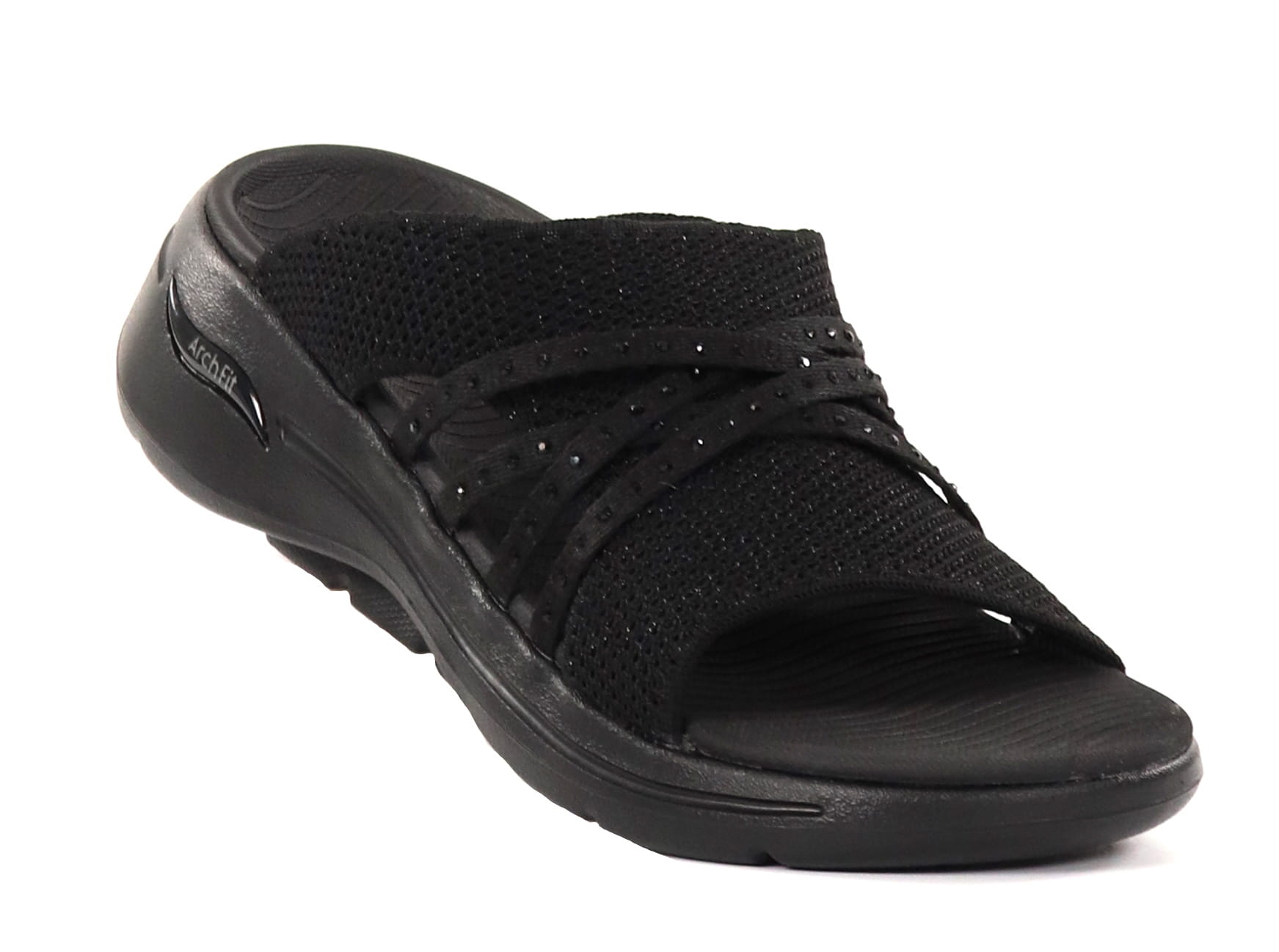 Skechers womens leather sandals discount