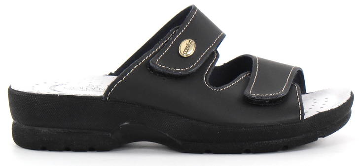 Golden Fit Mules 714, Black - Women's work shoes - 125440 - 1