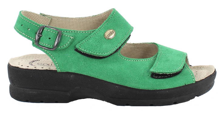 Goldenfit Sandals Verde 696 Suede - Women's work shoes - 127960 - 1