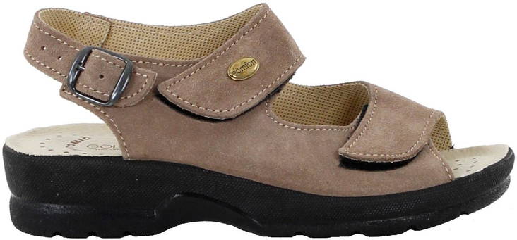 Golden Fit Professional shoes 696 caffe suede - Women's work shoes - 125920 - 1