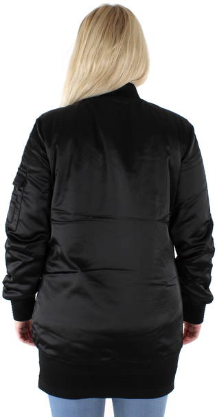black guess bomber jacket