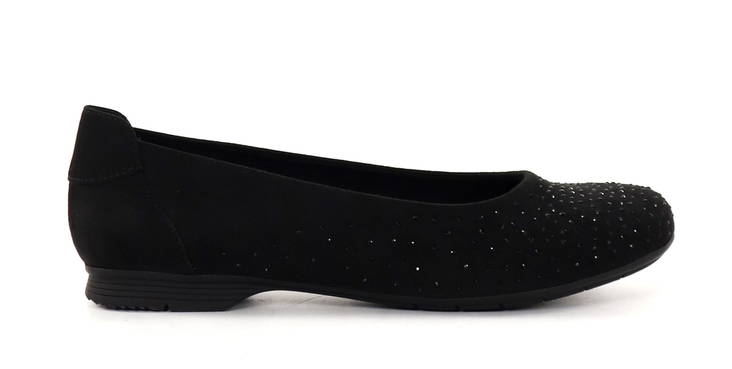 Jana diamond decorated ballerinas 22160-42 black - Ballerinas - 135620 - 1