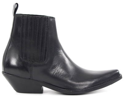 black cowboy boots ankle