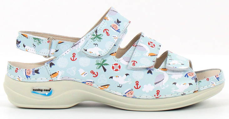 Nursing Care Machine Washable Sandals Marine - Women's work shoes - 122650 - 1