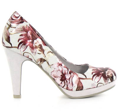 high heels with flowers