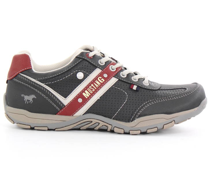 Mustang Walking Shoes 4027-310-95, Black/Red - Men's walking shoes - 126100 - 1