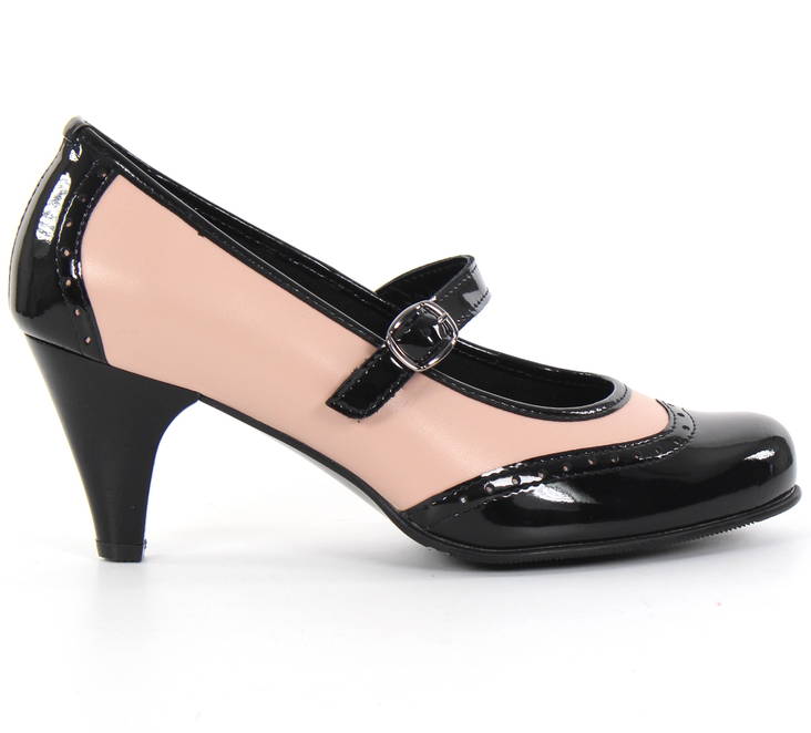Natura Pumps 13160+L, Black/Rose - Women's pumps and high heels - 130610 - 1