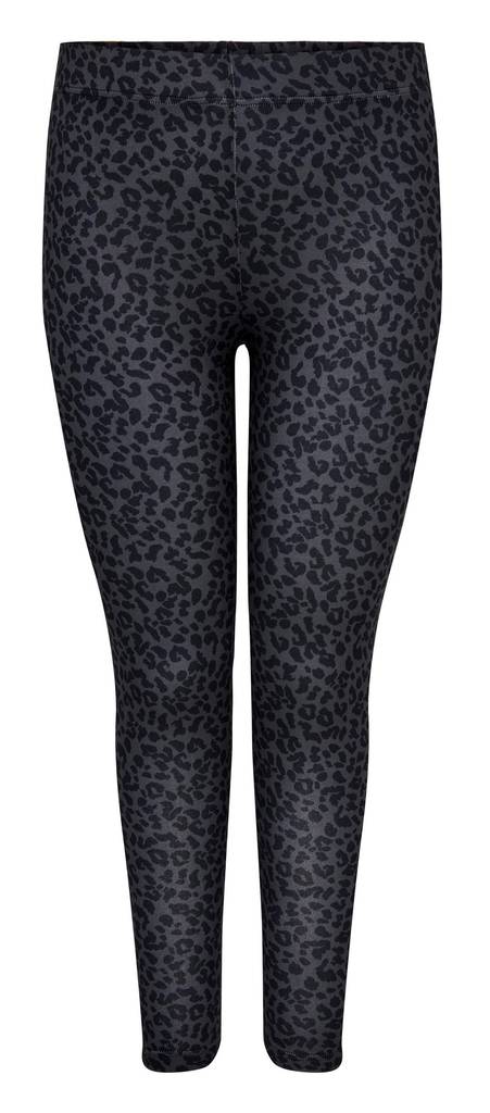 Only Carmakoma Leggings Elyse, black/leo - Leggings - 131930 - 1