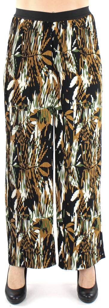 Only Pants palazzo, Brown/Graphic - Women's trousers - 126970 - 1