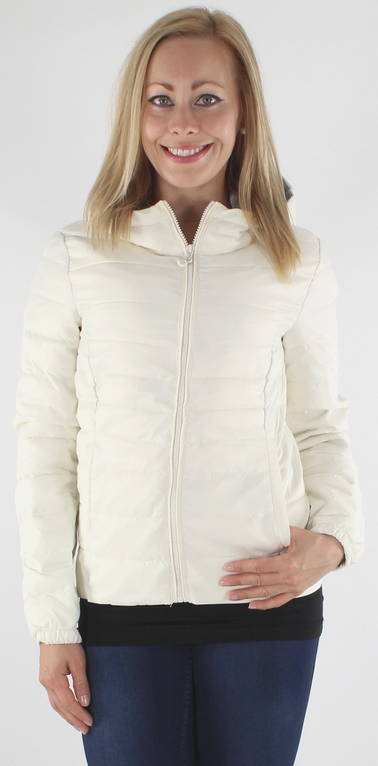 cream lightweight padded jacket