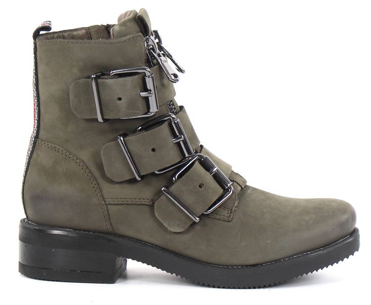 PS Poelman Ankle Boots LPBASIM, Dark Green - Women's ankle boots - 124620 - 1