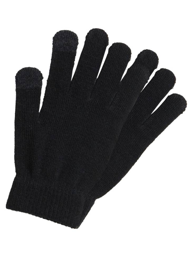 Pieces Gloves Touchscreen New Buddy, black, gray - Women's beanies and gloves - 129170 - 1