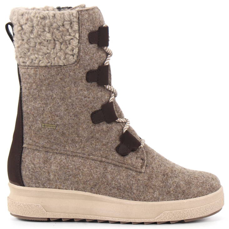 Pomar Ankle Boots REKI Gore-Tex 39531 sand felt - Women's ankle boots - 131900 - 1