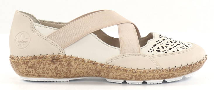 Rieker Walking shoes 44853-60 beige - Rieker women`s walking shoes - 133580 - 1