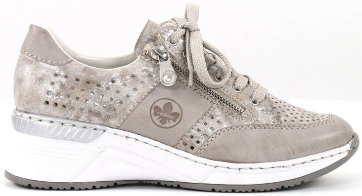 Rieker Wedge sneakers N4327-80 metallic - Rieker women`s sneakers - 133150 - 1