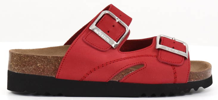 Scholl Mules Moldava Wedge ad red - Women's work shoes - 127900 - 1