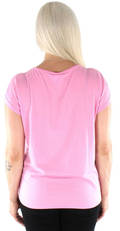 VERO MODA Femme T-Shirt Shirt Unicolore Basic tour cou Top Stretch SALE%