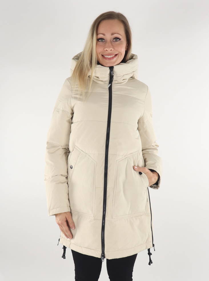 Vero Moda Down Coat Oslo oatmeal - Women's down jackets - 134540 - 1
