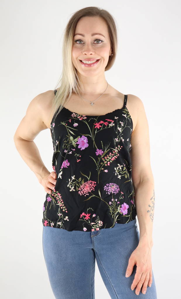Vero Moda Top Easy singlet, black/Mille - Women's tank tops - 131030 - 1