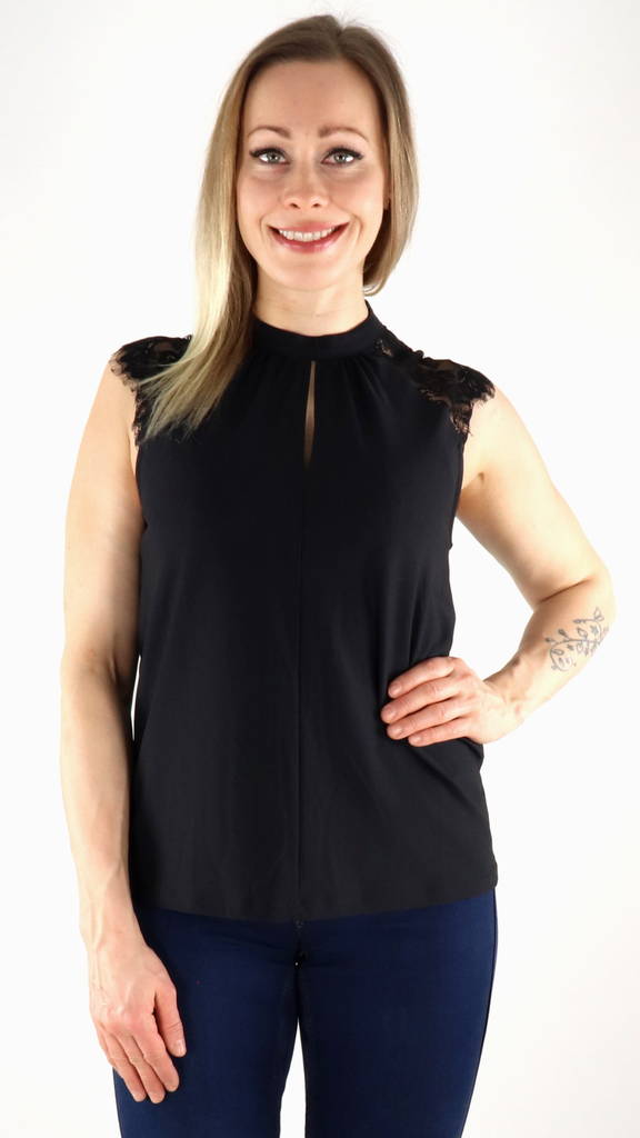 Vero Moda Top Milla lace black - Women's tank tops - 132710 - 1
